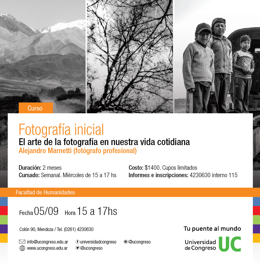 Curso de Fotografía Inicial - Universidad de Congreso